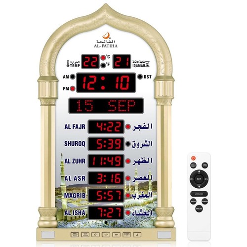 Azan clock read home mosque - clock,