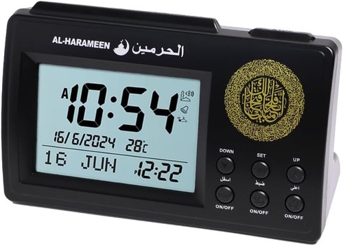 Muslim azan table clock - muslim, clock,azan